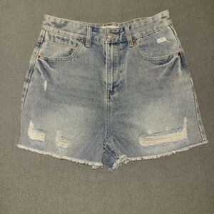 Chelsea & Violet Light Blue Distressed Women's Shorts